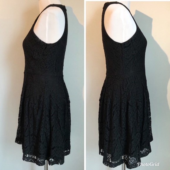 Mossimo Black Lace Skater Sleeveless Dress, size Small - Picture 3 of 8